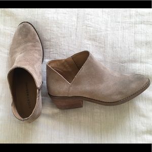 Taupe ankle booties